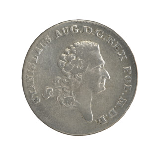 Two gold crown coins (1766) depicting Stanislaw August Poniatowski (King of Poland, 1732–1798).