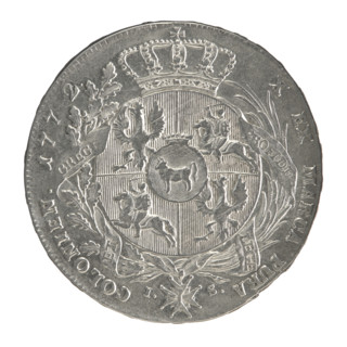 Crown thaler, Partenstein, Antoni (fl. 1772–1774), Stanislaw August Poniatowski (King of Poland;
