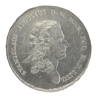 Crown thaler by Efraim Brenn (fl. 1774–1792) for Stanislaw August Poniatowski (King of Poland;