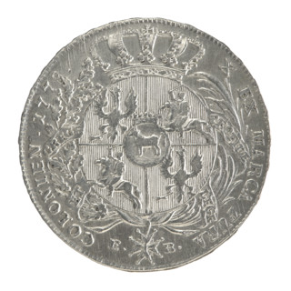 Crown thaler by Efraim Brenn (fl. 1774–1792) depicting Stanislaw August Poniatowski (King of