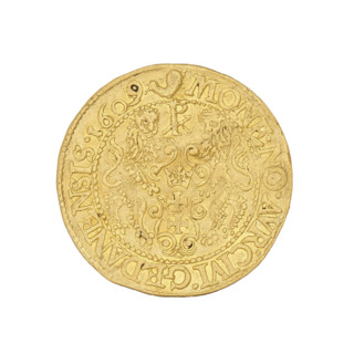 Gdansk ducat, Sigismund III Vasa (King of Poland; 1587–1632); maker: Daniel Klüwer (fl. 1608–1618).