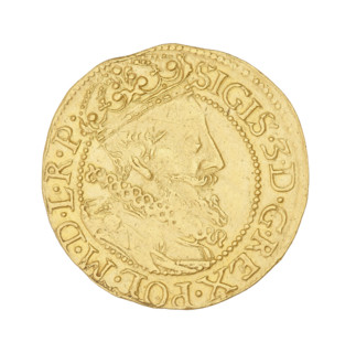 Gdansk ducat; maker: Daniel Klüwer (fl. 1608–1618); subject: Sigismund III Vasa (King of Poland,