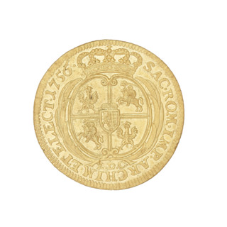 crown ducat; maker: Croll, Ernest Dietrich (fl. 1753–1763); subject: August III Sas (King of