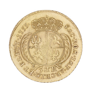Crown Augustus; maker: Croll, Ernest Dietrich (fl. 1753–1763). Subject: Augustus III Sas (King of