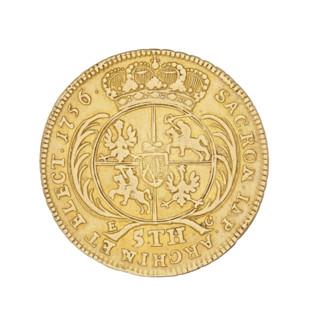 Crown Augustus; maker: Croll, Ernest Dietrich (fl. 1753–1763). Subject: Augustus III Sas (King of