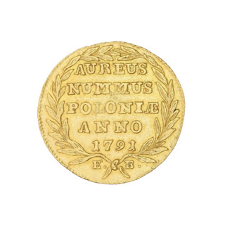 Crown ducat; maker: Brenn, Efraim (mint master; 1741–1792); subject: Stanislaw August Poniatowski