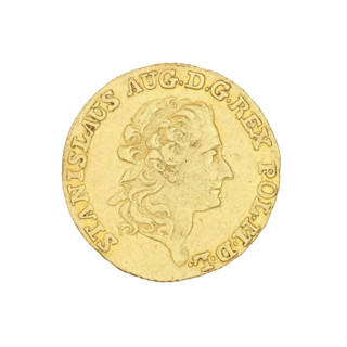 Crown ducat, Stanislaw August Poniatowski (King of Poland; reign 1764–1795), portrait of Stanislaw