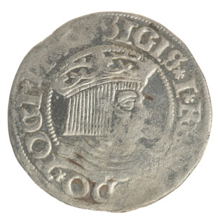Gdansk grosz, Sigismund I the Old (King of Poland; 1506–1548). Polish coin (1534), Jagiellon