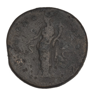 sestertius, Hadrian (76–138; Roman emperor 117–138); obverse: bust of Hadrian with laurel wreath