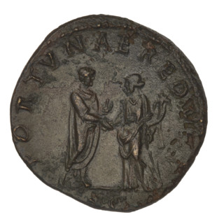 Sestertius, Hadrian (76–138; Roman emperor 117–138). Obverse: Bust of Hadrian with a laurel wreath