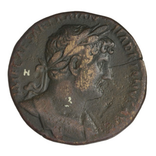 Sestertius, Hadrian (76–138; Roman emperor 117–138); coin (23.90 g), Roman Empire, 134–138, Rome.