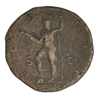 sestertius, Hadrian (76–138; Roman emperor 117–138); obverse: bust of Hadrian with laurel wreath