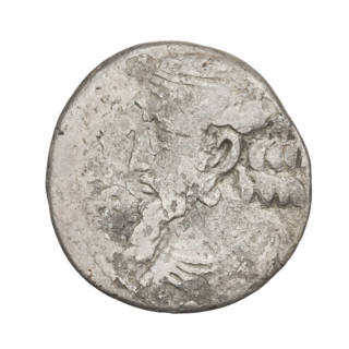 Tetradrachm of Artabanos II (king of Parthia; 10–40 AD). Obverse: bust of Artabanos II left,