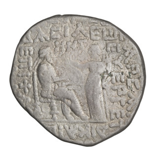 Tetradrachm of Gotarzes II (Parthian king, reign 40–51 CE). Obverse: bust of Gotarzes II facing