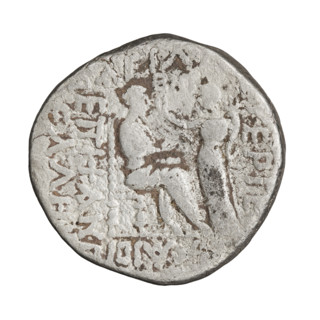 Tetradrachm of Gotarzes II (king of the Parthians; reign ca. 40–51). Obverse: bust of Gotarzes II