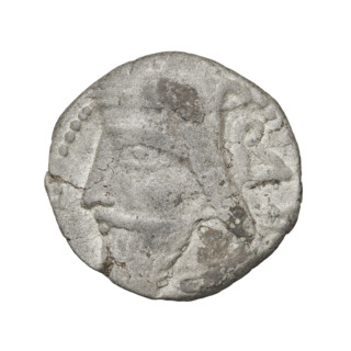 Tetradrachm of Vologases V (191–208). Obverse: head of Vologases V to left, wearing a tiara.