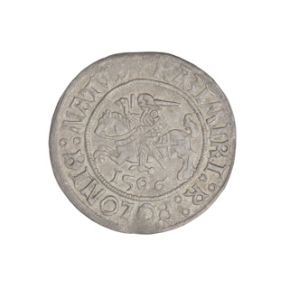 Glogów grosz, Sigismund I the Old (King of Poland; 1506–1548); obverse: Pogon (coat of arms). In