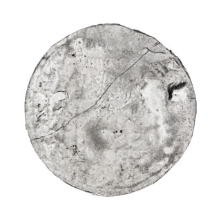 Quarter crown thaler forgery by Majnert. Obverse: illegible. Reverse: bust of Sigismund Augustus in