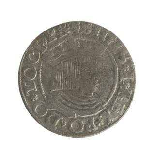 Gdansk grosz, Sigismund I the Old (King of Poland; 1506–1548); Polish coin, Jagiellon dynasty.