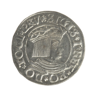 Gdansk grosz, Sigismund I the Old (King of Poland; reign 1506–1548). Polish coin (1534). Obverse: