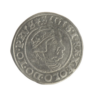 Gdansk grosz, Sigismund I the Old (King of Poland; 1506–1548), Polish coin, Jagiellon dynasty.