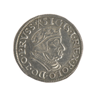 Gdansk trojak, Sigismund I the Old (King of Poland; reign 1506–1548), iconography: Polish coin,