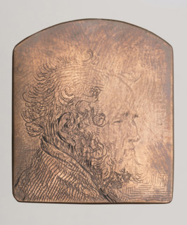 Male head after Rembrandt; Norblin de la Gourdaine, Jean Pierre (1745–1830), graphic artist; study