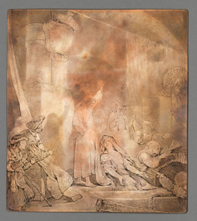 The Greater Raising of Lazarus, Norblin de la Gourdaine, Jean Pierre (1745–1830), graphic artist;
