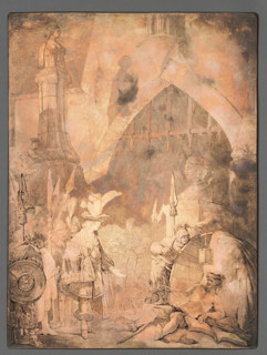Alexander the Great before Diogenes, Norblin de la Gourdaine, Jean Pierre (1745–1830), graphic