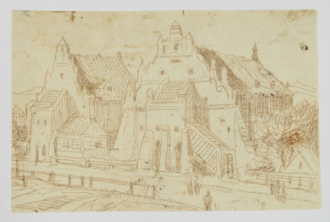 Granaries in Kazimierz, Jablczynski, Feliks (1865–1928), graphic artist, Polish graphic art,