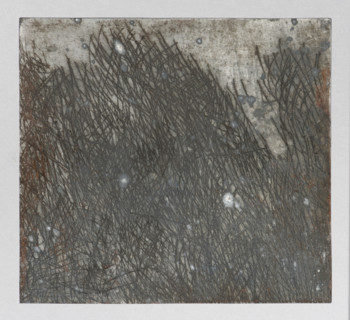 View of a port quay in a northern European city; verso: graphic trials or fragment of a