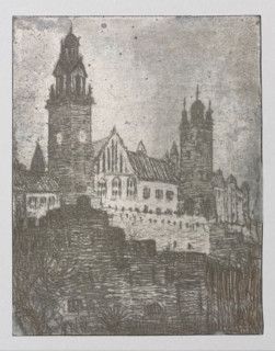 Feliks Jablczynski (1865–1928), graphic artist; architectural studies and cityscapes depicting