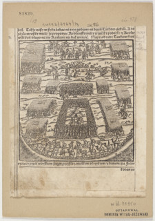 Turkish camp near Varna in 1444, graphic artist Siebeneicher, Jakub (ca. 1556–1604), publisher,