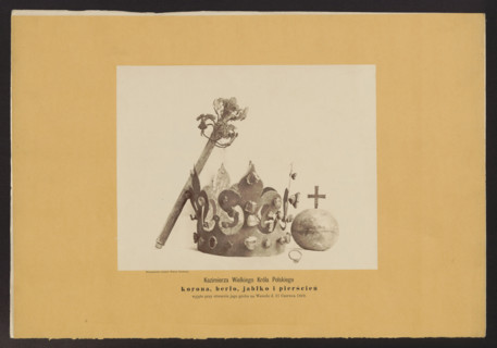 Casimir the Great, King of Poland, crown, scepter, orb and ring taken out during the opening of his