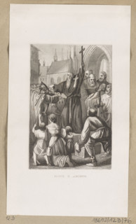 Composition enclosed in a double linear frame. Peter of Amiens, Peter the Hermit, born ca. 1050,