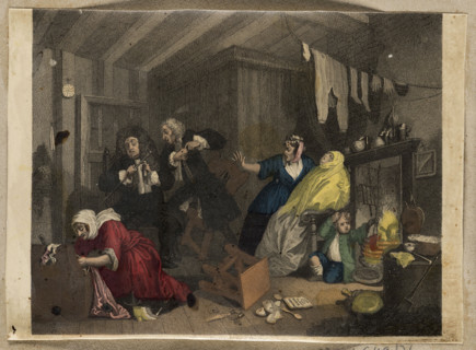 Genre Scene in an Interior (Dying Moll). Maker: George Presbury (fl. ca. 1840) after William