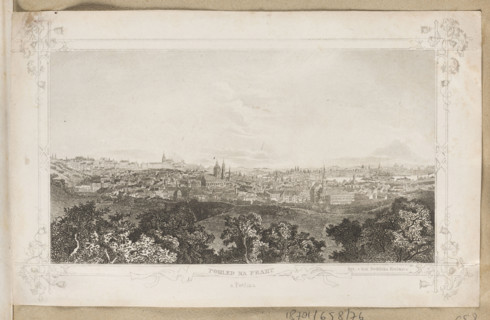View of Czech Prague, Krecmar, Bedrich (fl. ca. 1840–1850), graphic artist; Boczkowska, Maria