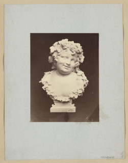 Photograph of Wiktor Brodzki's sculpture 'Laughing Putto' by Wiktor Brodzki, ca. 1868, Rome;