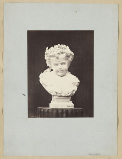 Photograph of the sculpture 'Weeping Putto' by Wiktor Brodzki; sculptor Wiktor Polearch Brodzki (ca