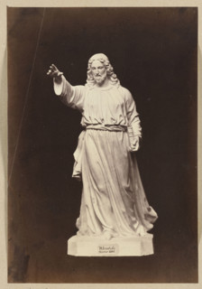 Photograph of Wiktor Brodzki's sculpture 'Christ Blessing' (ca. 1861), sculptor Wiktor Brodzki