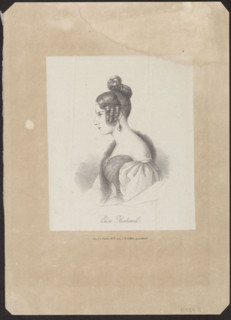 Self-portrait of Eliza Radziwillówna (Eliza Radziwill, 1803–1834), graphic print, 1832; subject: