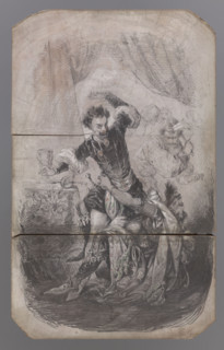 Almanzor, king of the Muslims, infects the Spanish with the plague, illustration to 'Konrad