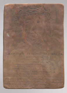 Head of Christ in a Shadow Crown (Ad Sanctam Christi Coronam Antiphona), graphic artist; Jesus