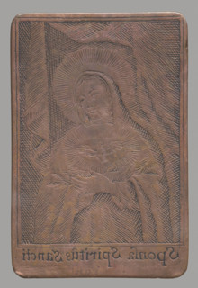 Recto: Our Lady the Spouse of the Holy Spirit (Sponsa Spiritus Sancti). Image of the Virgin Mary in