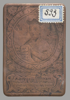 Recto: Our Lady the Spouse of the Holy Spirit (Sponsa Spiritus Sancti). Image of the Virgin Mary in