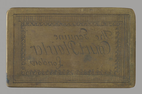 Frame with the inscription: The Genuine Court Plaister; Lopacinski, Jan Nikodem (1747–1810),