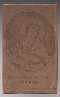 Image of the Virgin Mary (Conceptio Beatae Mariae Virginis). Graphic artist, Lohojsk.