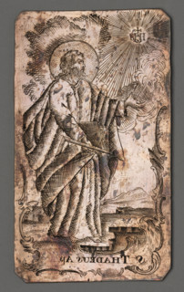 S THADEUS Ap: (Saint Thaddeus the Apostle), Masieski, Jan (fl. ca 1750-1800), graphic artist; Jude