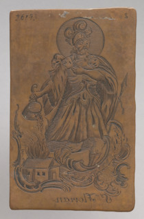 Recto: Saint John of Nepomuk; verso: Saint Florian. The author is probably Jan Maszewski