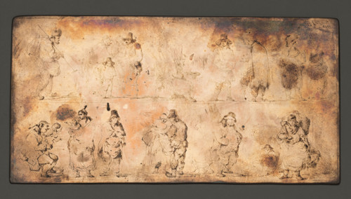 Types and Caricatures. A Series of Genre Scenes and Individual Figures in Two Rows; Plonski, Michal
